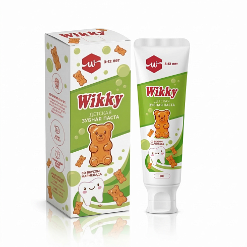 Детская зубная паста ТМ «Wikky» со вкусом мармелада