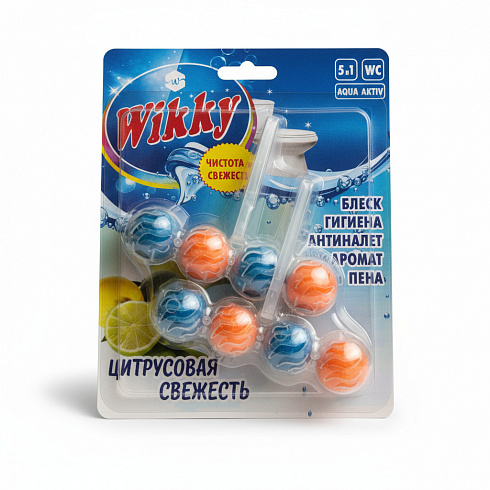 Подвесной блок для унитаза ТМ «Wikky» 2 шт * 60 г