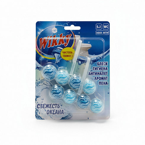 Подвесной блок для унитаза ТМ «Wikky» 2 шт * 60 г