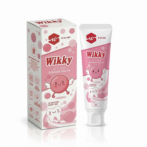 Детская зубная паста ТМ «Wikky» со вкусом бал-гам