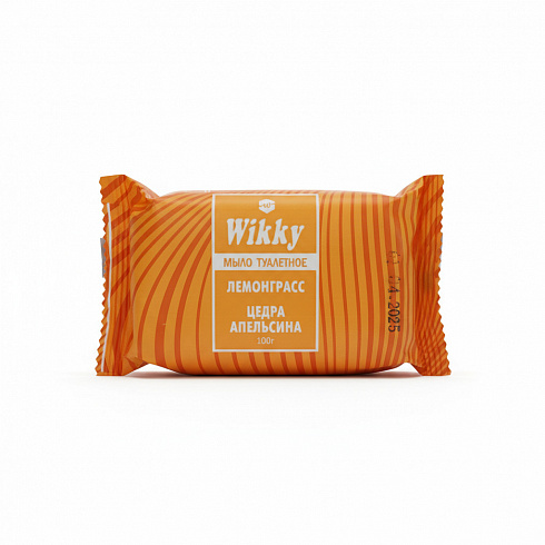  Туалетное мыло твёрдое глицериновое ТМ «WIKKY» 100 гр