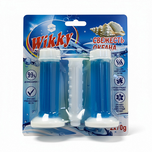 Гелевый освежитель для унитаза ТМ «Wikky» 2 шт * 70 г